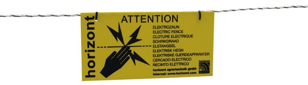 Warnschild "Vorsicht Elektrozaun"