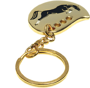 Schlüsselanhänger "Springpferd", gold